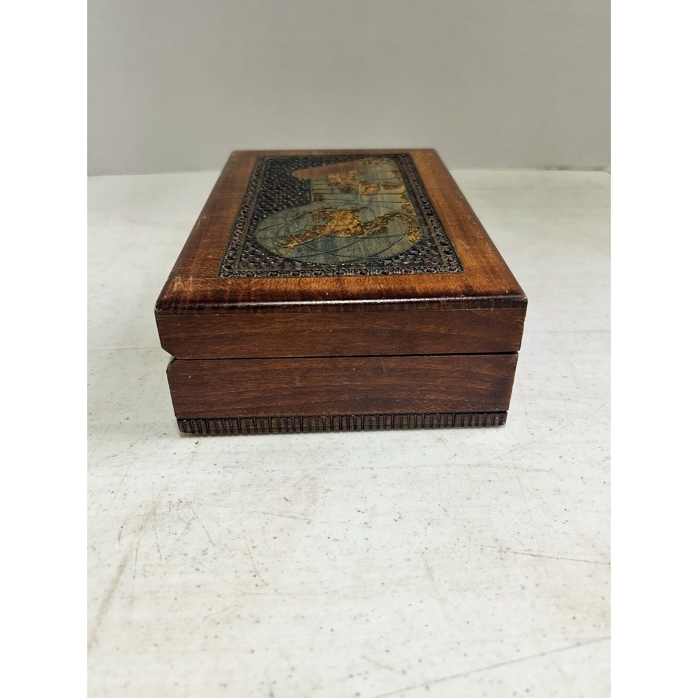 Handcrafted World Map Keepsake Box - Picture 6 of 7